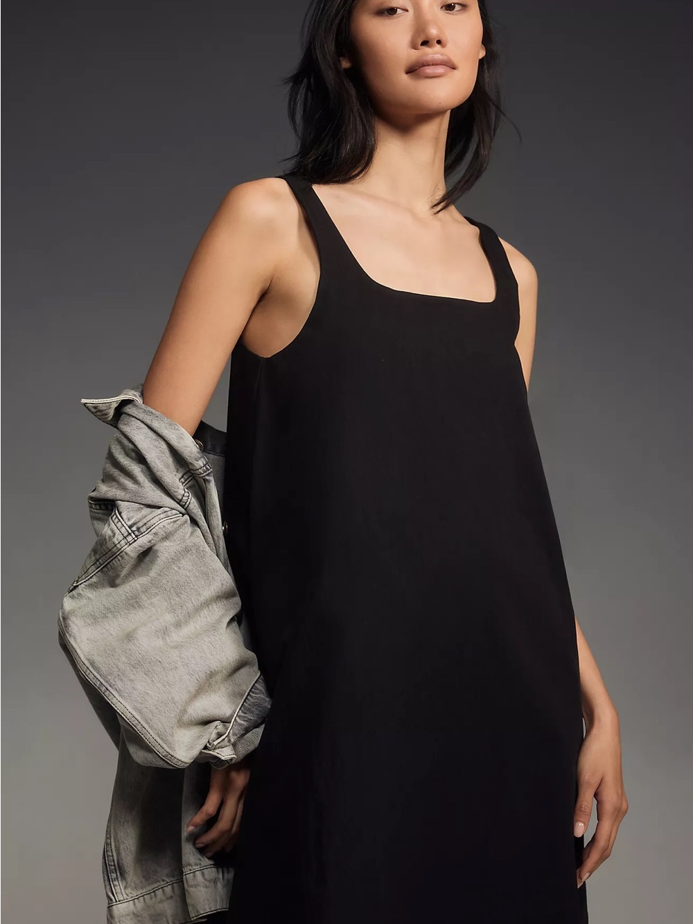 Anthropologie Black Mini Dress
